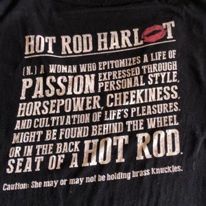 Hot Rod Harlot V neck Tee
